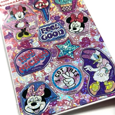 Disney Minnie Mouse Stickers - Holografisch & Glinsterend - Laser Stickers - Knutselen & Traktatie