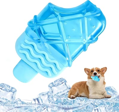 Verfrissende hondenspeeltjes, bijtringen voor puppy's, koele hondenspeeltjes voor gebitsreiniging en verfrissing van kleine en middelgrote honden