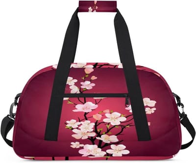 Sport Plunjezak - Weekendtas Reistas - Reizen Sport - Duurzaam Polyester - 24 Liter - Kersenbloesem