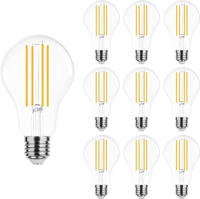 Modee E27 LED Filament Lamp 12W - 1521lm - 2700K - Extra Warm Wit - LED Lamp A70 - Vervangt 100W Gloeilamp - 10 stuks