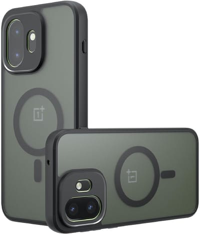 CaseBoutique Backcase hoesje geschikt voor OnePlus 15T - Effen Zwart - TPU (Zacht) - Frosted Clear - Compatible met MagSafe en Qi2