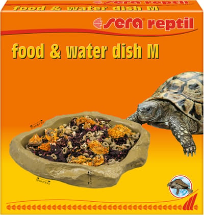 Sera Reptile - Voeder­ en drinkschaal voor reptielen en amfibieën - M - 19 x 2.5 x 17 cm