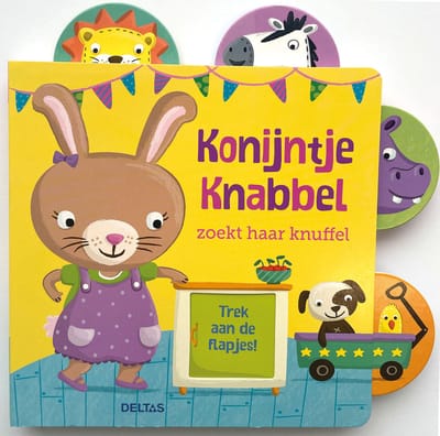 Konijntje Knabbel zoekt haar knuffel Kartonboekjes