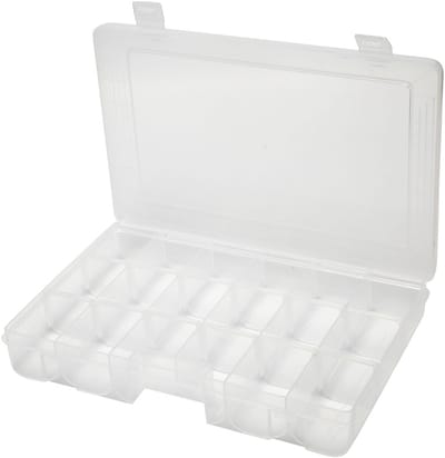 Opslag doos, afm 27x19 cm, gatgrootte 5x4,5 cm, 1 stuk