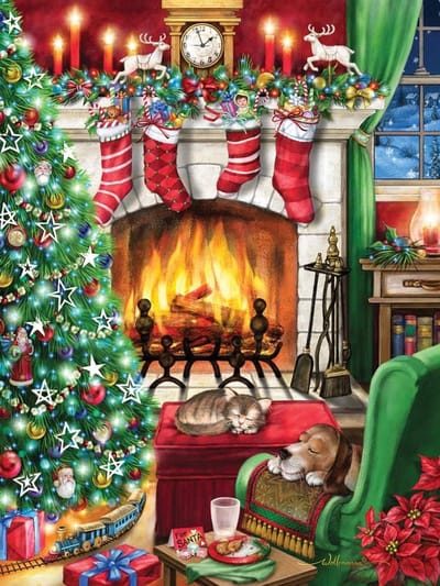 Gezellige Kerst Legpuzzel 550 Stukjes - Feestelijk Winter Puzzelplezier