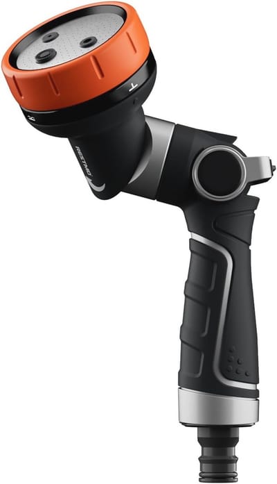 Tuinsproeier 2-in-1 - Slang mondstuk - Tuin bewateren - 4 sproeimodi - 16.5 cm - Oranje