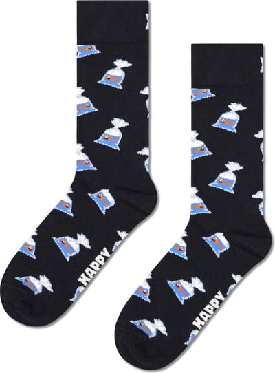 Happy Socks Sokken Something Fishy - Maat 41-46 - Heren - Grappige sokken - Halfhoge sokken