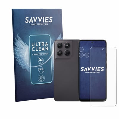 Savvies - Screenprotector voor Motorola Moto G37 (Voor+Camera) - Folie Beschermfolie transparant 18 Stuks
