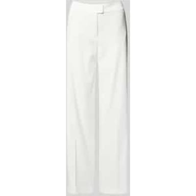 Broek met persplooien en achterzakken