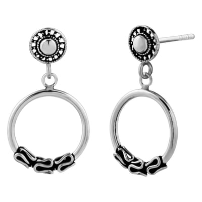 WeLoveSilver - zilveren oorstekers - zeeuws knopje - bali hoop