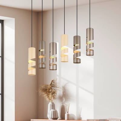 TRIO STREAM - Hanglamp - Multicolour - excl. 6x GU10 4,9 W - Plafondbevestiging - In hoogte verstelbaar
