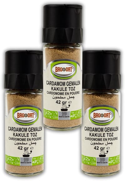 Bagdat Cardamon gemalen - Kakule Toz 100% natuurlijk - 3 stuks