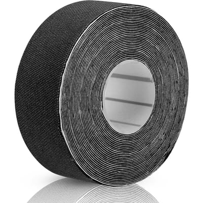 1 Rol Katoen Elastische Zelfklevende Verrekking Blessure Spier Sport Sticker Zwachteltape (Zwart) zwart