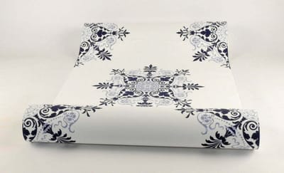 Dutch Wallcoverings Vliesbehang tegel - blauw