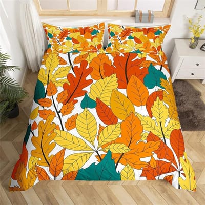 Retro jaren 70 Hippie Stijl Dekbedovertrek Queen Microfiber Psychedelisch Paddenstoelen Beddengoed Set Kamer Decoratie Cadeaus Regenboog Bloemen Dekbedovertrek AU Double(180*210cm)3pcs