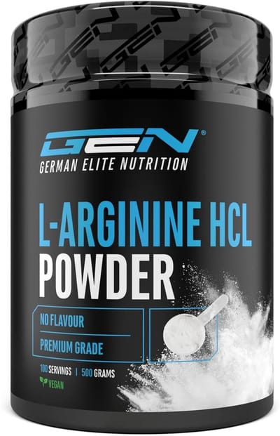 L-Arginine HCL - 500 g - L-Arginine Hydrochloride - Premium: plantaardige L-Arginine HCL - Optimale oplosbaarheid - Puur poeder zonder toevoegingen - Veganistisch - Arginine Aminozuur