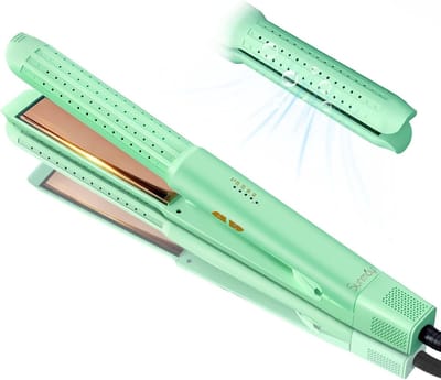 Airflow Stijltang met Titanium Platen - 2-in-1 Stijlen en Krullen met Directe Fixatie