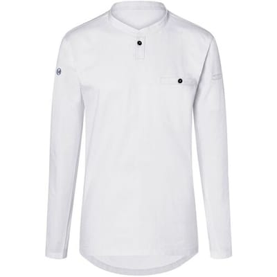 (6 stuks) KARLOWSKY Lange Mouw Heren Werkshirt Performance - Wit - maat: XS Wit