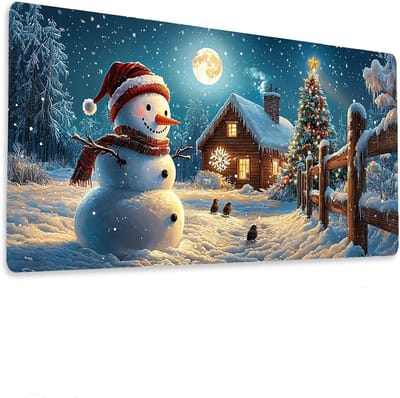 Gaming Muismat XXL - Bureauonderlegger Toetsenbordmat - Soepel Gamen Werken - Waterproof Gecoat - 140x70 cm - Wit