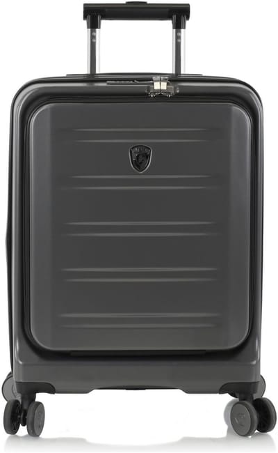 Heys Hatch 4 wielen Cabinewagen 53 cm Laptop compartiment met uitbreidingsplooi - Harde bagage - TSA slot - pewter