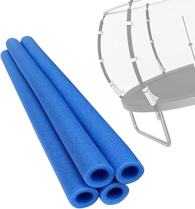 Trampoline Schuimhoezen - Paalbescherming - Veilig Spelen - Waterdicht Anti-UV - 4 Stuks - Blauw