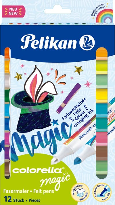 Pelikan viltstiften - Colorella Magic - 12 kleuren