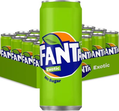 Tray Fanta Exotic - No Sugar - sleekcan - 24x33cl