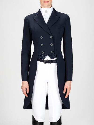 Equiline Marilyn X-Cool Evo dames dressuur slipjas - Navy, maat 40