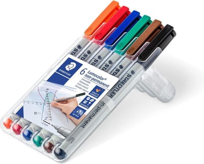 STAEDTLER Lumocolor S non-permanent - Box 6 st
