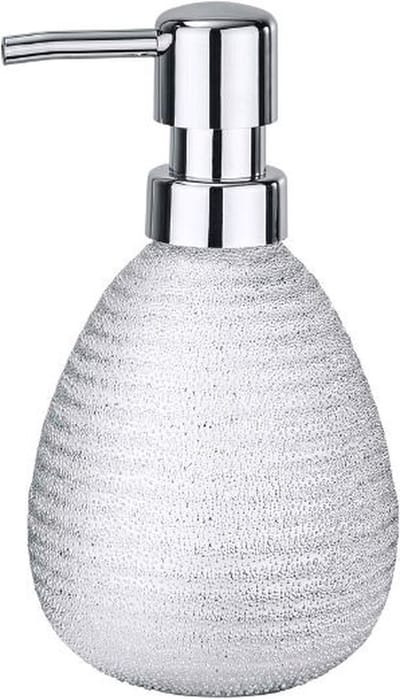 Wenko Zeepdispenser Polaris 390 Ml 16,2 Cm Keramiek Zilver