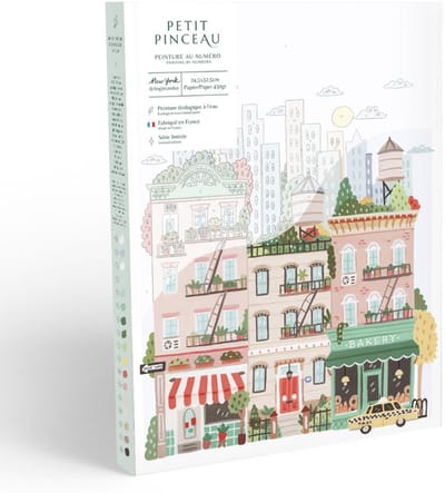 La Petite Epicerie Painting by Number Kit "NEW YORK" 329g H33xW25.5xL3.5cm genummerde schilderijenset | Creatieve | Hobbyset | kinderen en volwassenen