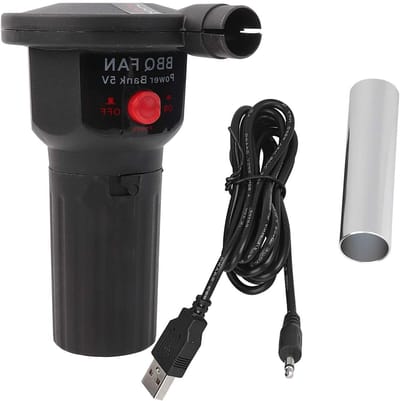 Draagbare BBQ Blower met USB-kabel - Elektrische BBQ Ventilator voor Buiten Koken, Kamperen en Picknicken