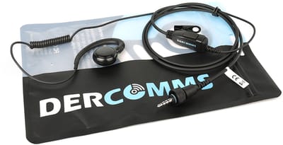 DerComms® C-ring headset voor Kenwood TK3601D portofoon