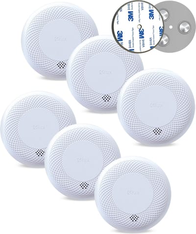 Fiux FXC-1 Combimelder - Rookmelder en Koolmonoxidemelder - 10 Jaar batterij - Co melder - Met magneet montage 6 stuk