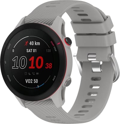 Siliconen bandje - geschikt voor Samsung Galaxy Watch 7 / Watch FE / Watch 6 / Watch 6 Classic / Watch 5 / Watch 5 Pro / Watch 4 / Watch 4 Classic / Watch 3 41 mm / Active / Active 2 / Watch 42 mm - grijs