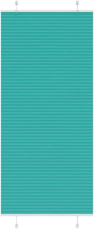 Plisségordijn - Raambekleding - Inkijk weren - Zonder boren - 40 x 100 cm - Antraciet