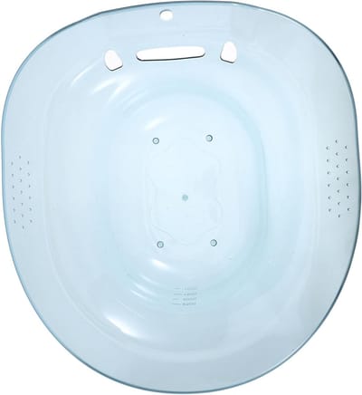 Zitbad voor Toilet - Postpartum Bekken - Dagelijkse Hygiëne - Ruimtebesparend Ophangsysteem - 365 x 395 x 12 cm - Blauw
