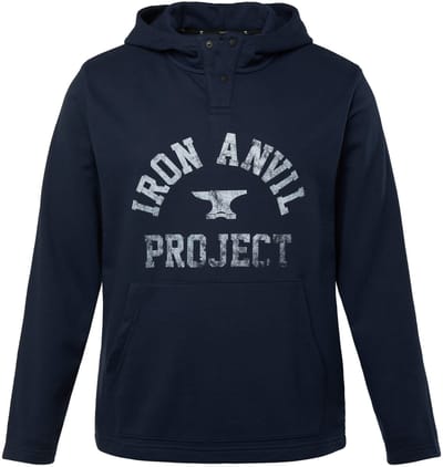 JAY-PI - Heren - Hoodie Iron Anvil fitness capuchon - Donkerblauw - Maat 3XL