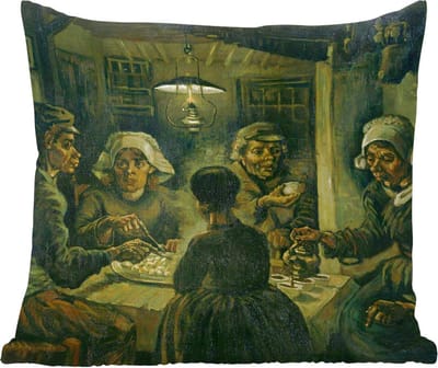 Sierkussens - Kussentjes Woonkamer - 60x60 cm - De Aardappeleters - Vincent van Gogh
