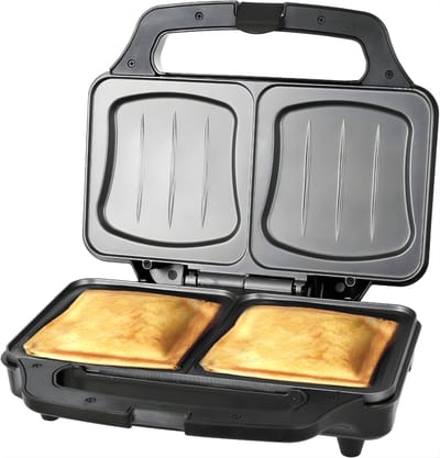 TIM® Tosti-ijzers - Tosti Apparaat - Tosti Ijzer - Zwart - 32cm x 27cm x 12cm