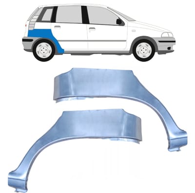 Reparatiepaneel achterspatbord voor Fiat Punto I 1993-1999 / Links + Rechts