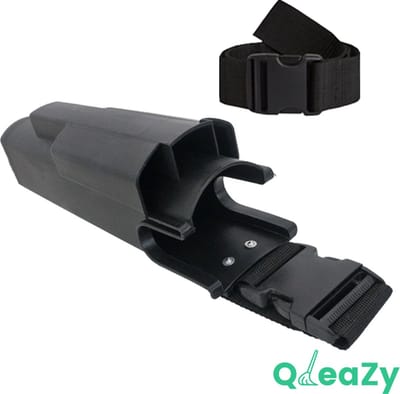 QleaZy bucket voor glazenwassers. Inclusief heupriem 105cm. Zwart.