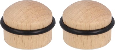 AMIG Deurstopper/deurbuffer - 1x - D35mm - inclusief schroeven - hout
