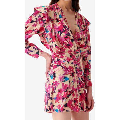 IRO Paris Masca Dress Multico Ecru Size: 34 | Mini Dresses Outlet | Dames | Ecru