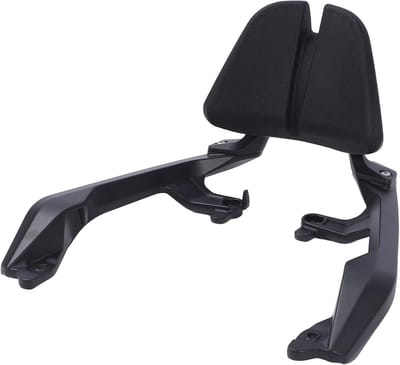 Passagiers Rugleuning - Zadelsteun Motor - Comfortabel Rijden - Eenvoudige Installatie - 45x30x15 cm - Zwart
