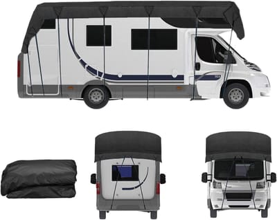 Camper dakbedekking - Dekzeil caravan - Voertuig beschermen - Slijtvast Oxford doek - 6.5x3 meter - Wit
