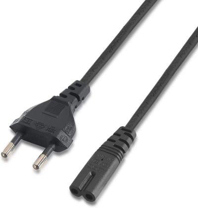 Stroomkabel Huishoudelijke Apparaten Euro stekker naar C7 stroomkabel - 2-Pins Stroomkabel voor Laptop - Radio - Televisie Adapterkabel - Apparaat snoer met rechte plug en rechte stekker - AC Stroom | Universele Stroomkabel - 1.5 Meter - Zwart