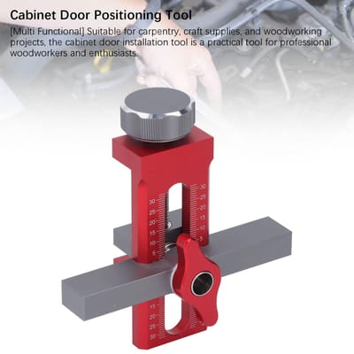 Positieplaat voor kastdeurinstallatie Aluminiumlegering Kastdeurmontagejig met 10 mm slangenboor