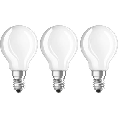 OSRAM 4058075819405 LED-lamp Energielabel E (A - G) E14 Kogel 4 W = 40 W Warmwit (Ø x l) 45 mm x 78 mm Filament / Retro-LED 3 stuk(s)