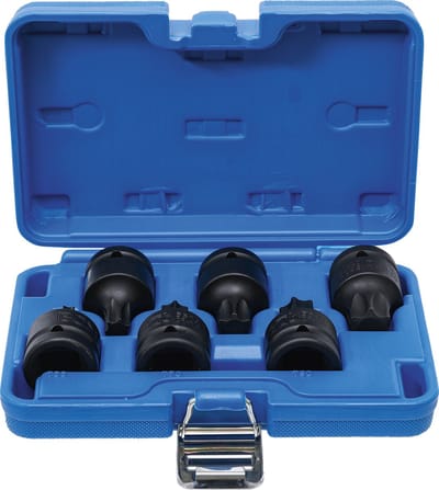 BGS Kracht dopsleutelbitset 3/4 Torx T55 - T100 6 delig